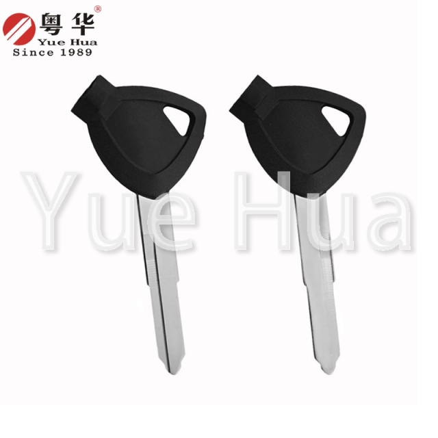 Suitable for Yamaha motorcycle keys; Yamaha magnetic narrow left and right single groove; motorcycle key blank; copper key blank; with magnetic beads and plastic film