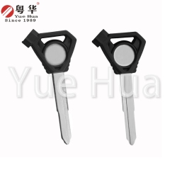 Suitable for Yamaha motorcycle keys; Triangle Yamaha with magnet single groove; Qiaoge/New Fuxi AS125/Xuying; Motorcycle key blank with magnetic beads and film.