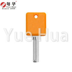 Y色塑料方形电脑钥匙坯；黄色手柄塑料方形钥匙坯；房间门木门钥匙坯；电脑钥匙坯
