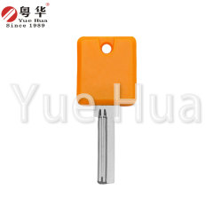 Y色塑料方形电脑钥匙坯；黄色手柄塑料方形钥匙坯；房间门木门钥匙坯；电脑钥匙坯