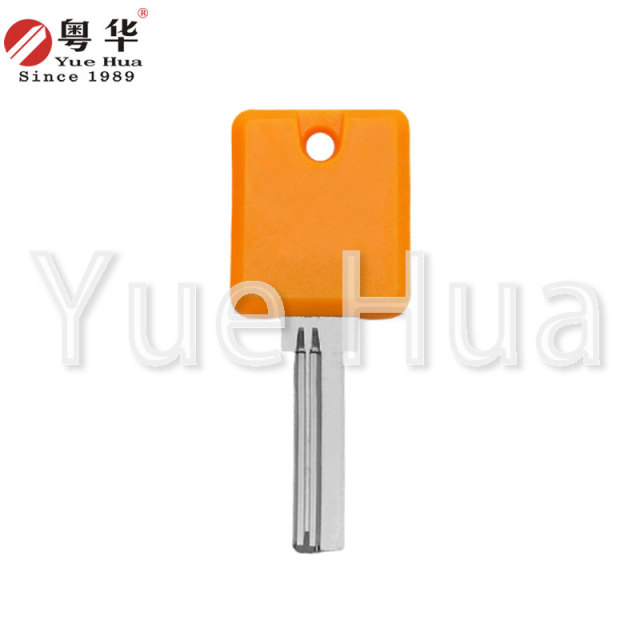 Y色塑料方形电脑钥匙坯；黄色手柄塑料方形钥匙坯；房间门木门钥匙坯；电脑钥匙坯