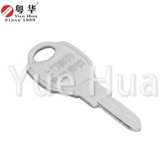 新款短岳马防盗门钥匙坯；黄铜材质；电脑钥匙门钥匙