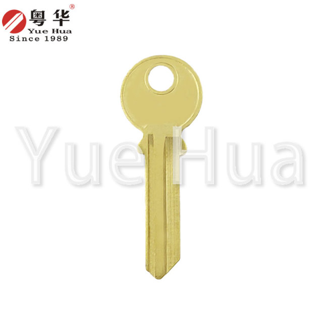 七珠九安考平；钥匙坯圆头考平钥匙坯黄铜五金民用门钥匙