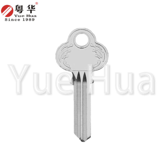 Bird-shaped key blank; 2.0mm thick key blank; brass material; civilian door key