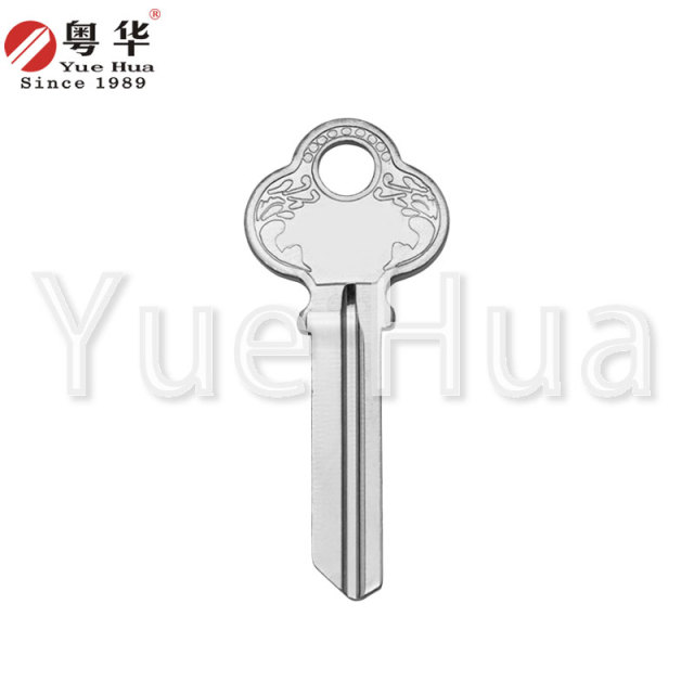 Mei Changping three-hole; plum blossom handle key blank; thick groove type key blank; 2.0mm thick key; civilian door key