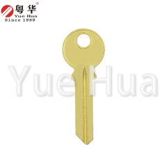 七珠九安考平；钥匙坯圆头考平钥匙坯黄铜五金民用门钥匙