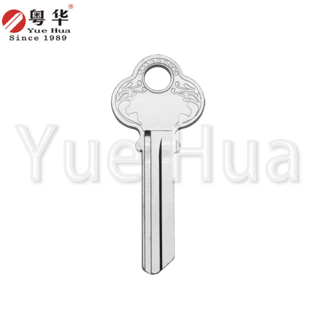 Mei Changping three-hole; plum blossom handle key blank; thick groove type key blank; 2.0mm thick key; civilian door key