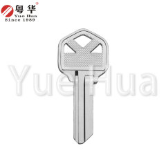 K3 key; hollowed-out hotel door key blank; electroplated lock key blank; 2.0mm thick key blank; three-hole residential key