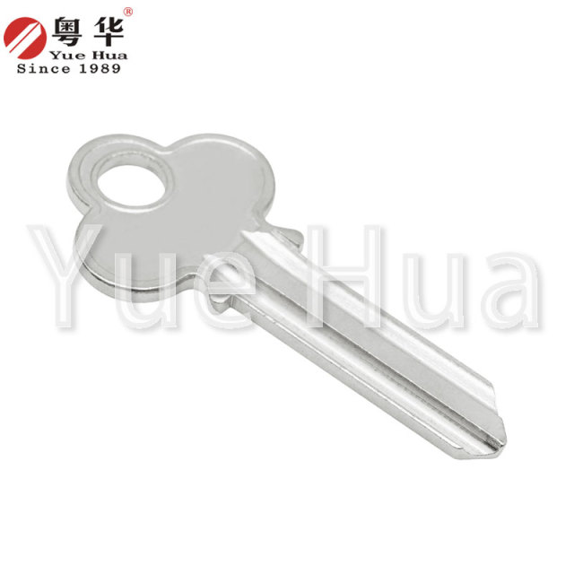 加厚型电动球形门锁钥匙坯；球形单元门锁钥匙坯；1.8mm厚钥匙坯；黄铜材质；民用门钥匙