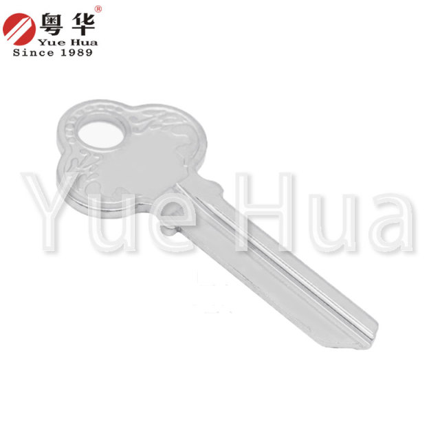 Mei Changping three-hole; plum blossom handle key blank; thick groove type key blank; 2.0mm thick key; civilian door key