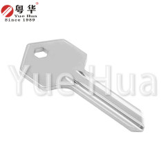 Five-bead six-sided key blank 3, all-copper plated key, unit door wooden door key blank, flat handle, residential door key