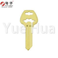 Chang heng feng,;suitable for Hengfeng;flat roller door key blank;copper material key blank;civilian door key