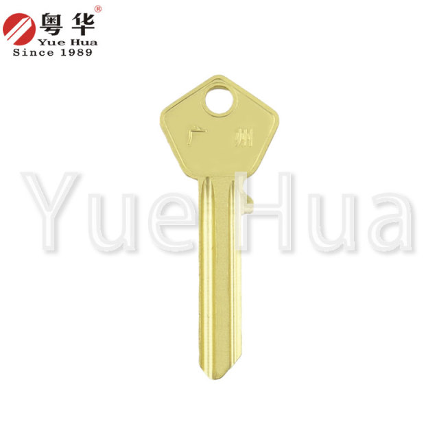 6-bead rounded top; 6-bead round groove top key blank; square with rounded corners top key blank; residential door key