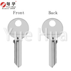 TESC round head key, 2.4mm thick door key blank, circular key head, anti-theft door key blank, civilian door key