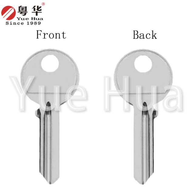 TESC round head key, 2.4mm thick door key blank, circular key head, anti-theft door key blank, civilian door key