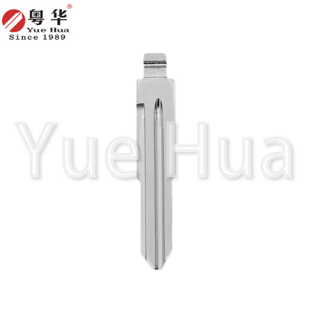 热销高品质通用汽车钥匙坯金属空白未切割遥控钥匙坯，适用于别克、雪佛兰、爱唯欧、赛欧折叠车钥匙
