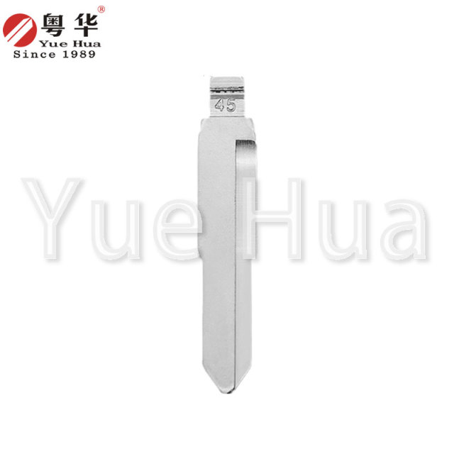 China Factory Direct Sale Universal Car Key Blade Uncut Car Flip Remote Folding Key Blank Blade for Truck Van Single Left Groove