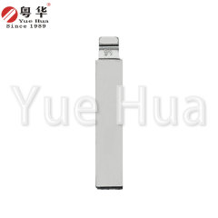 经济实惠的折叠式胚胎钥匙坯通用遥控器折叠钥匙坯黄铜银色汽车钥匙坯，适用于标致508