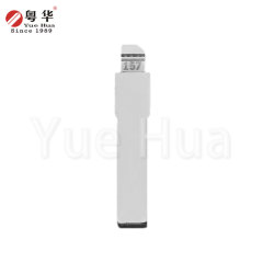 创新设计 Autel 钥匙坯 未切割折叠汽车钥匙坯 银色金属钥匙坯 适用于菲亚特
