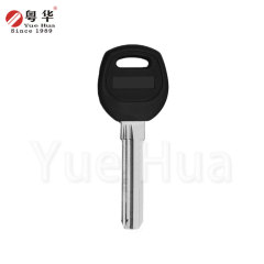 Y 黑色绿柱石右卡巴防盗门钥匙坯胶柄直杆绿柱石钥匙坯电脑钥匙