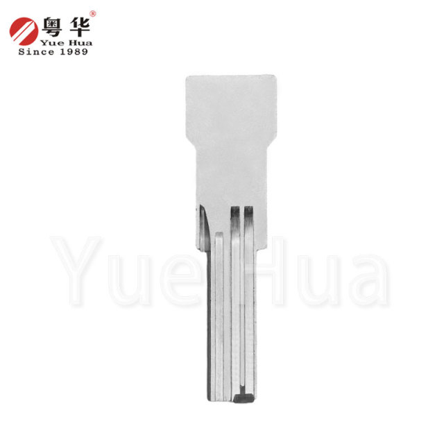 901C 左白全铜双面槽型钥匙坯，2.8mm厚钥匙头，电脑钥匙坯