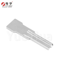 901C 左白全铜双面槽型钥匙坯，2.8mm厚钥匙头，电脑钥匙坯