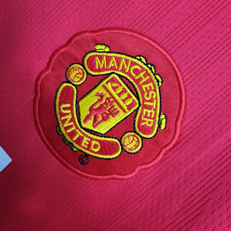 Retro 2007-08 UCL Manchester United Champions League version home Football jersey retro