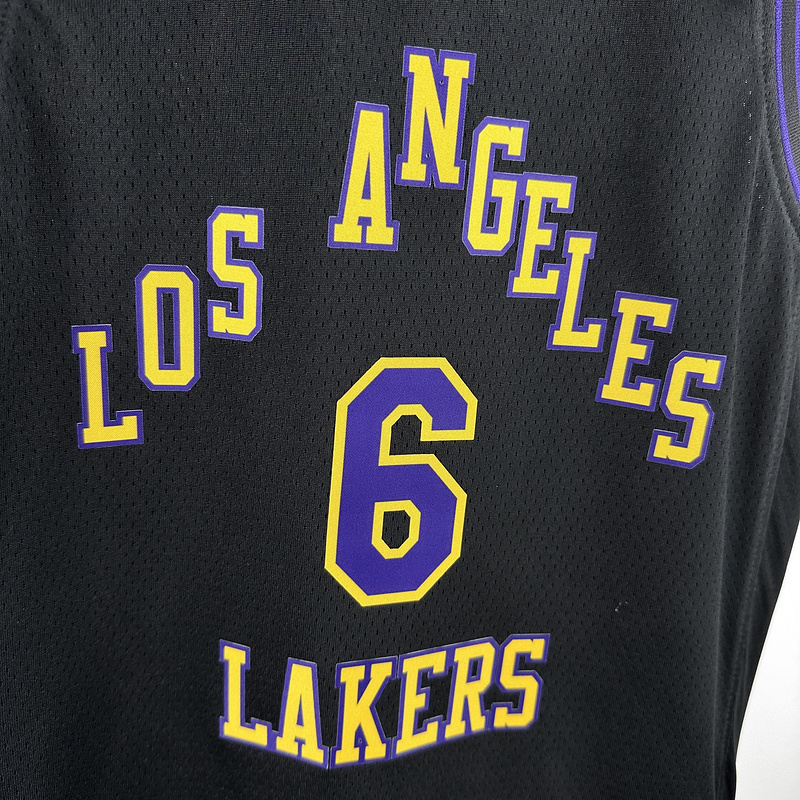 2024 NBA Lakers KIDS 6 JAMES Basketball Jersey