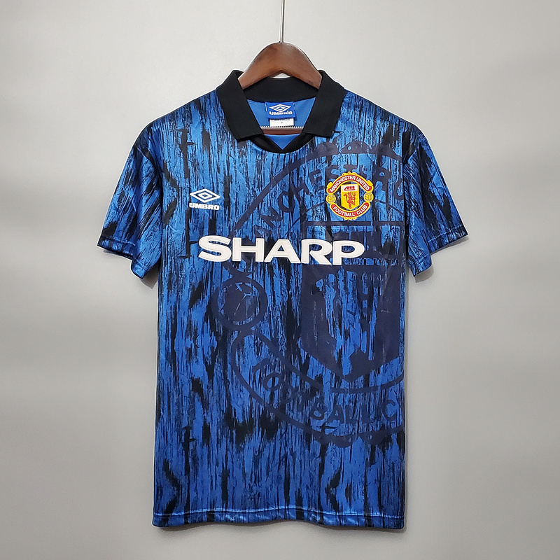 Retro 1992-93 Manchester United in the  away   Football jersey retro