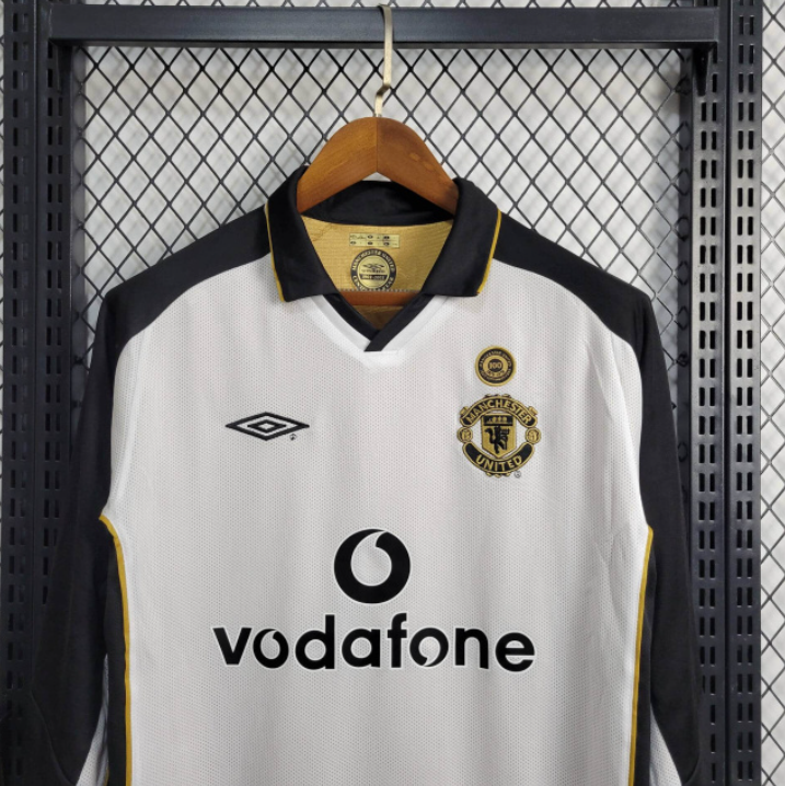 Retro 2001-02 Manchester United jersey 100 year classic edition long sleeves