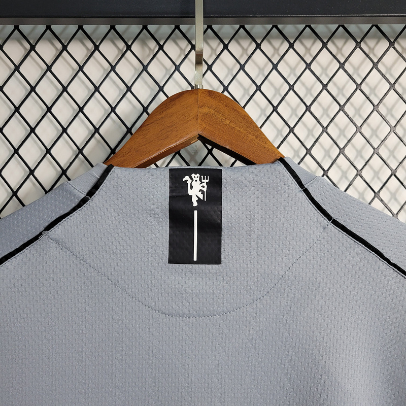 Retro 2007-08 Manchester United gray goalkeeper Football jersey retro