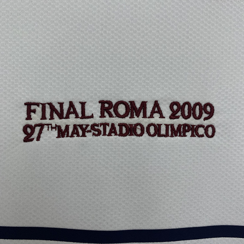 Retro 2008-09 Manchester United Champions League Edition away white football jersey retro