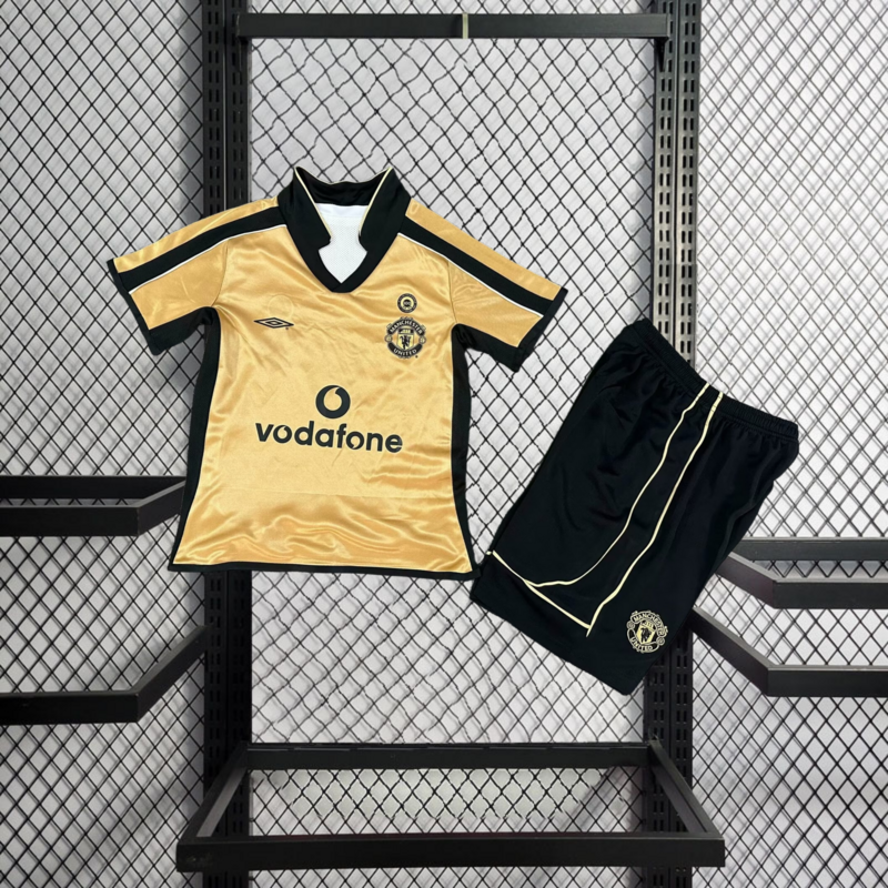 Retro KIDS 2001-02 KIDS Manchester United 100 year classic edition Football jersey retro