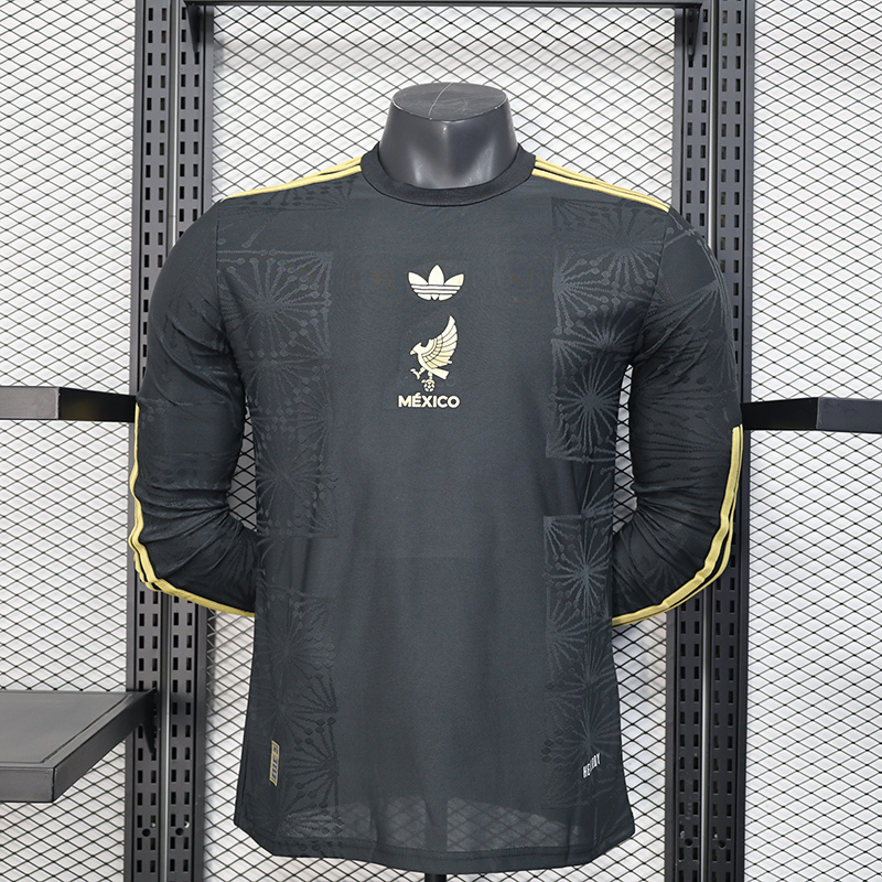 Player 2025-26 Mexico Long sleeves Gold Cup Special Edition Football jersey