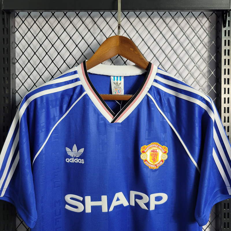 Retro 1988-90 Manchester United 2 Away Football jersey retro