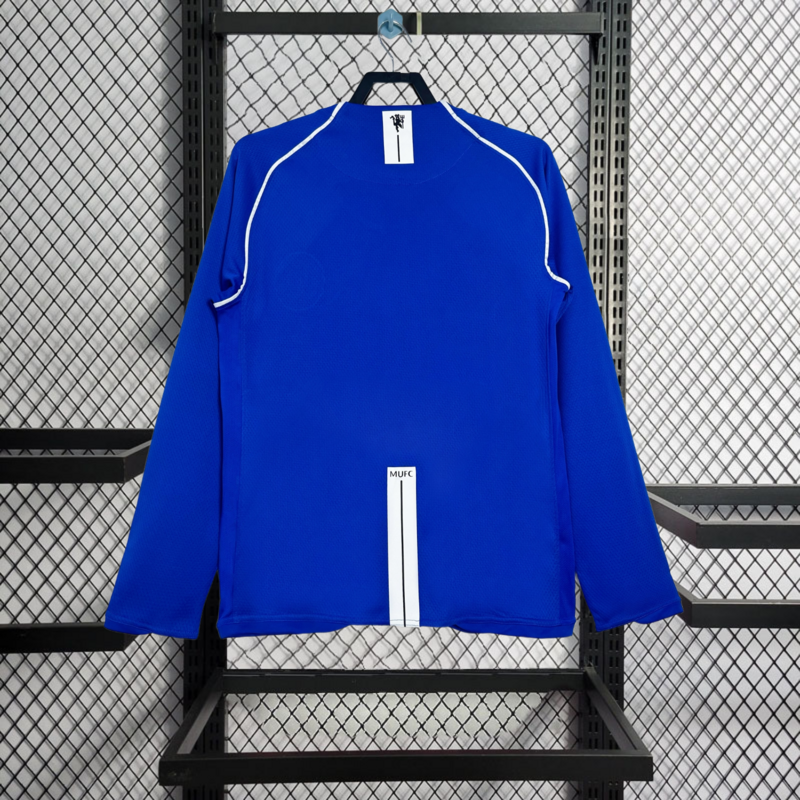 Retro 2007-08 Manchester United blue goalkeeper Football jersey retro