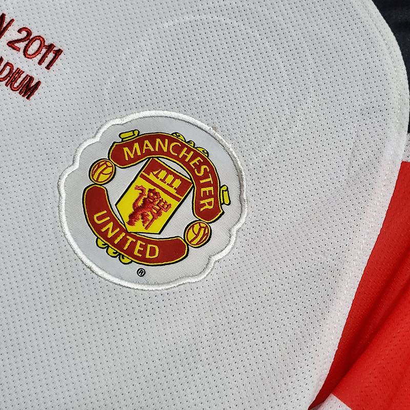 Retro 2010-11 UCL Manchester United in the Champions League version away Football jersey retro
