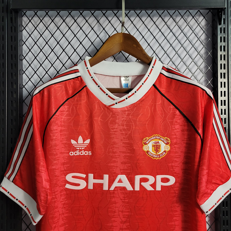 Retro 1990-92 Manchester United Home Football jersey retro