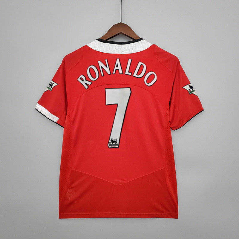 Retro Manchester United 2004-06  home Ronaldo ROONEY v.NISTELROOY GIGGS KEANE Football jersey retro