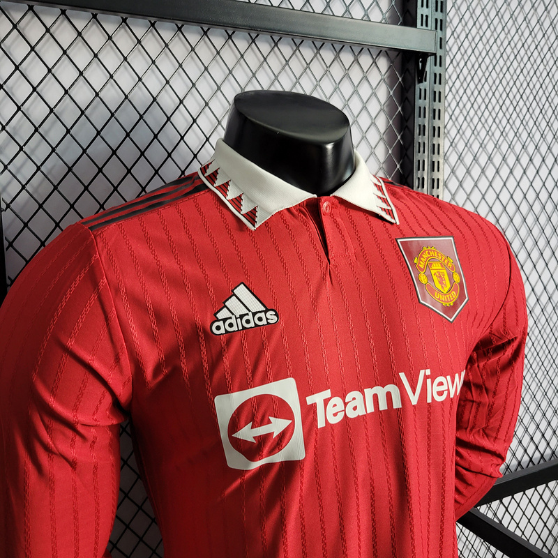 Player 2022-23 Manchester United Home Long Sleeves Football jersey