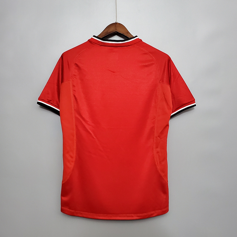 Retro 2000-02 Manchester United home BECKHAM GIGGS KEANE SHERINGHAM  Football jersey retro