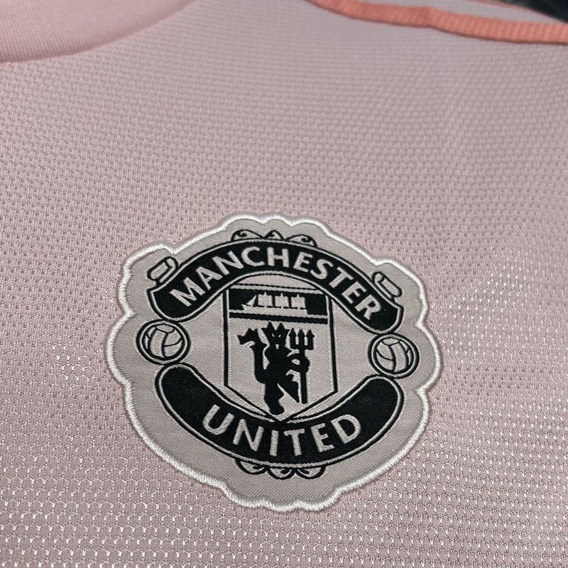 Retro 2019-20 Manchester United Pink Away Football jersey retro