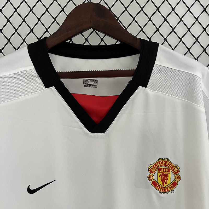Retro 2002-03 Manchester United away BECKHAM v.NISTELROOY GIGGS KEANE Football jersey retro