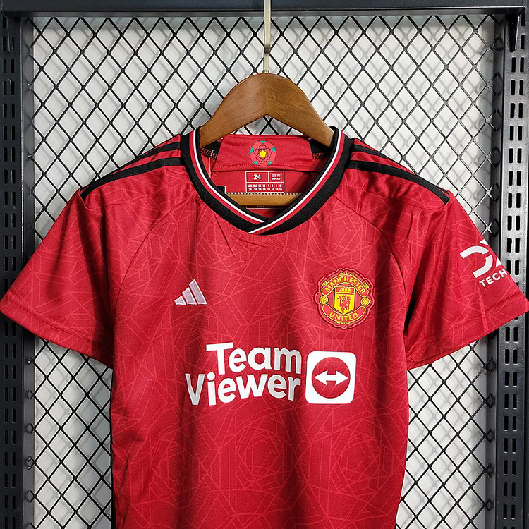 2023-24 Manchester United Home Kids Football jersey
