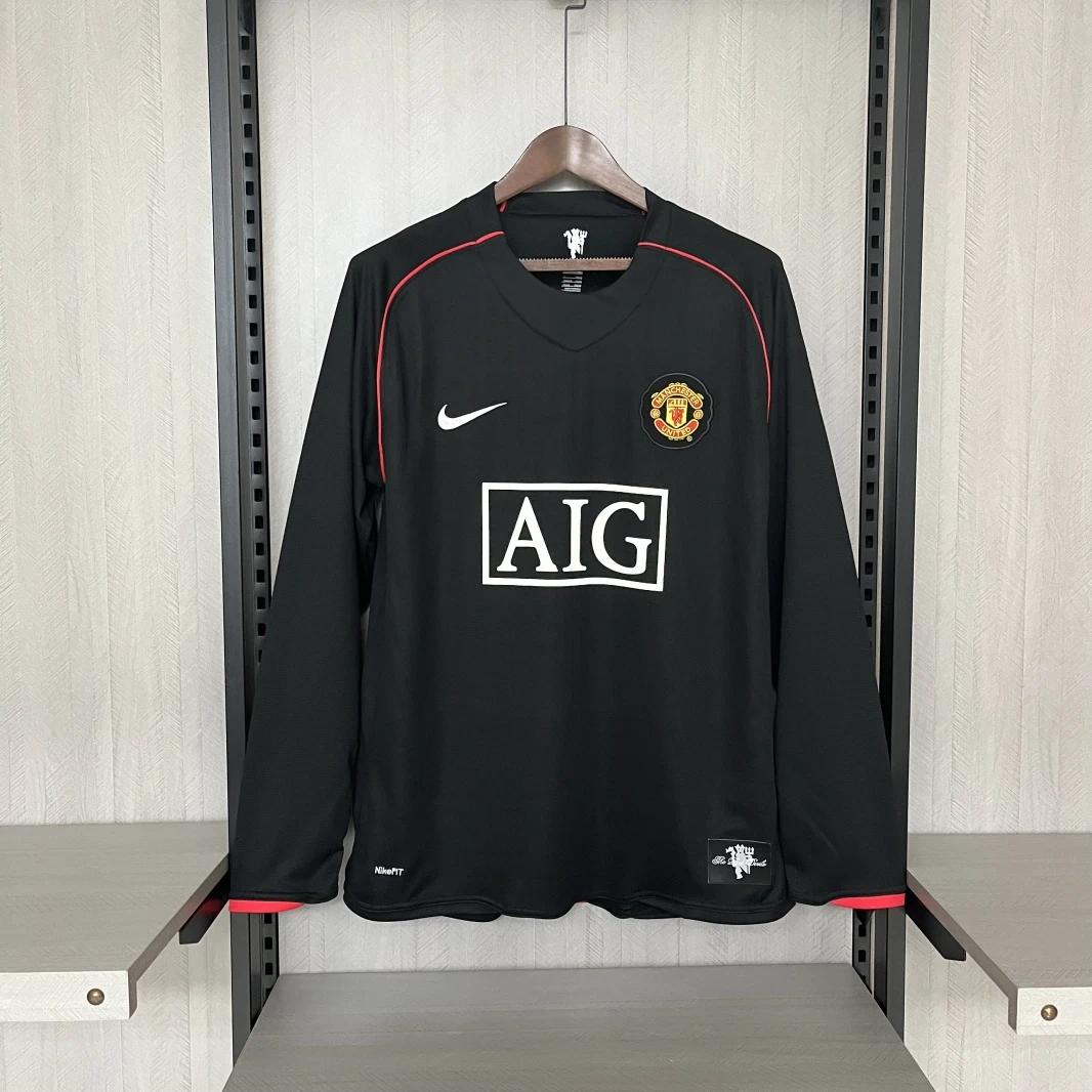 Retro 2007-08 Manchester United away retro football jersey Fan version