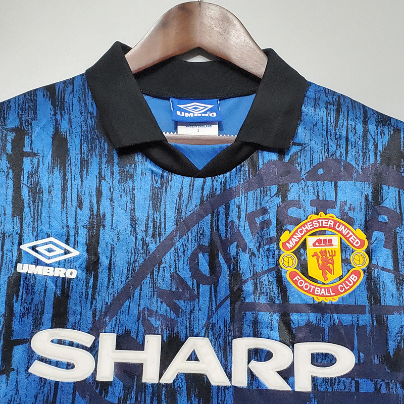 Retro 1992-93 Manchester United in the  away   Football jersey retro