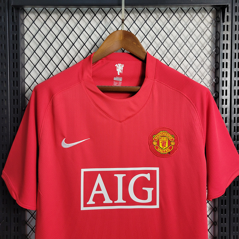 Retro 2007-09 Manchester United Home Football jersey retro