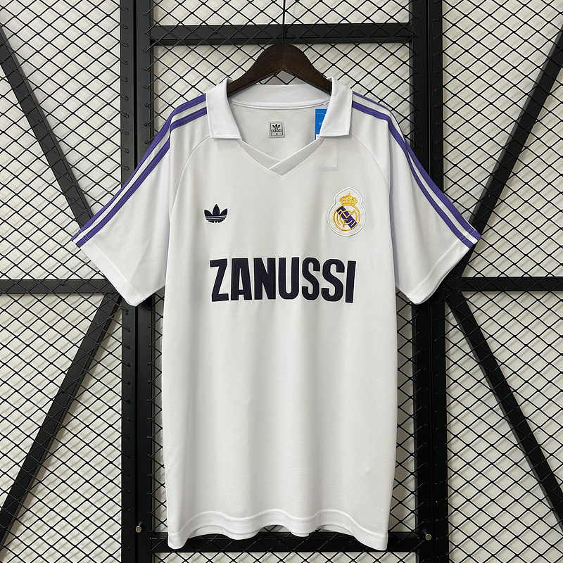 Retro 1984-85 Real Madrid Home Football jersey retro