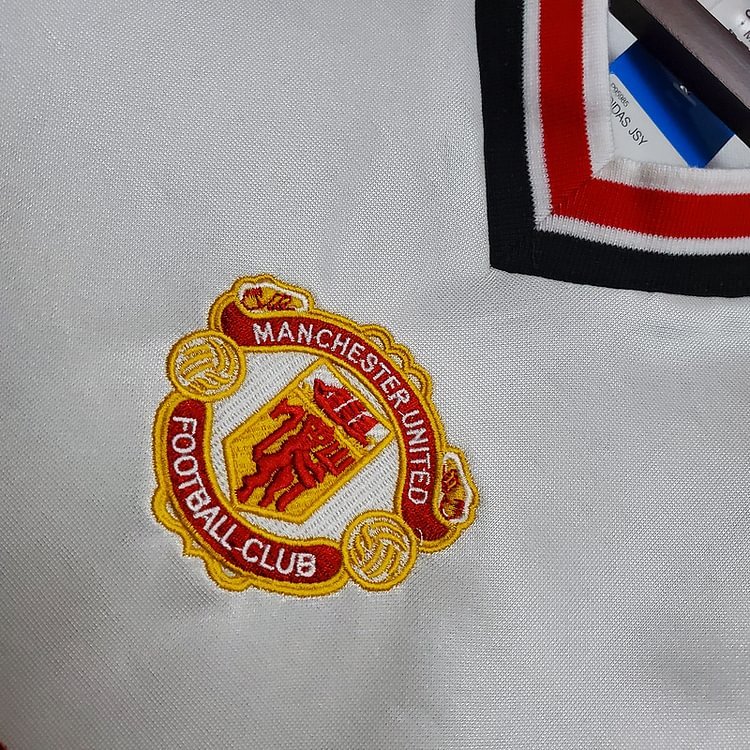 Retro 1985 Manchester United white Football jersey retro