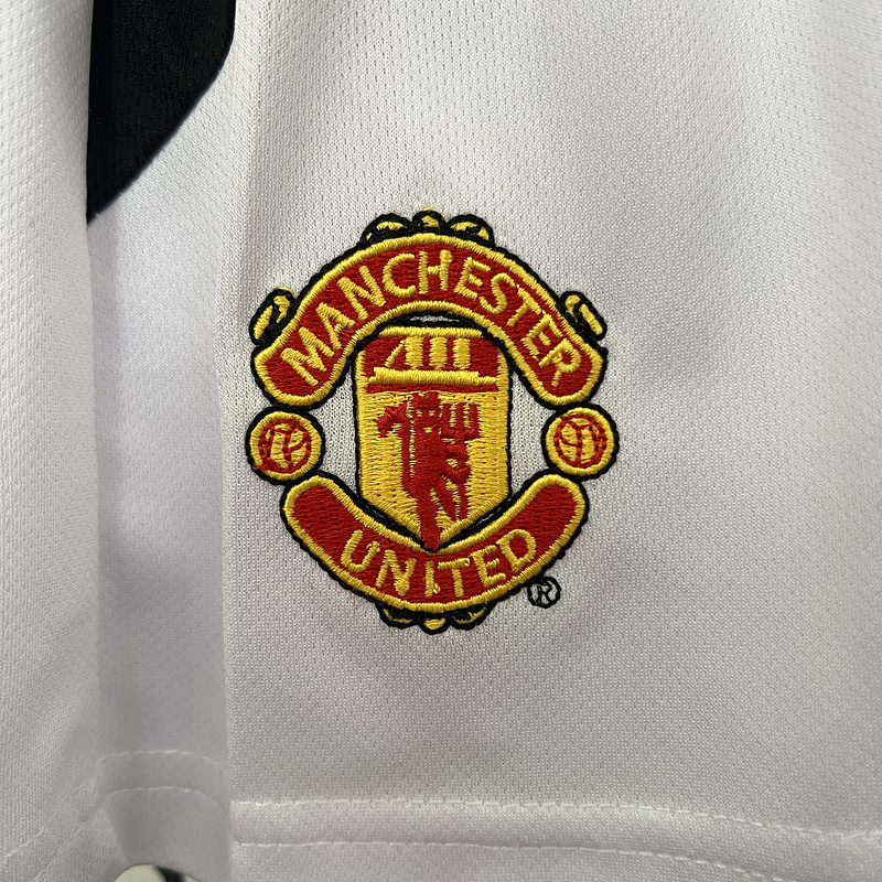 Retro kids 2002-04 Kids Manchester United home BECKHAM v.NISTELROOY GIGGS KEANE Football jersey retro
